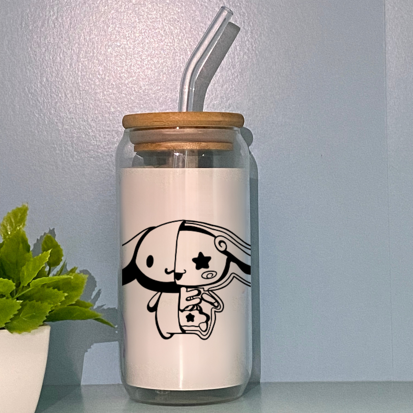 Skull Cinna Glass Cup