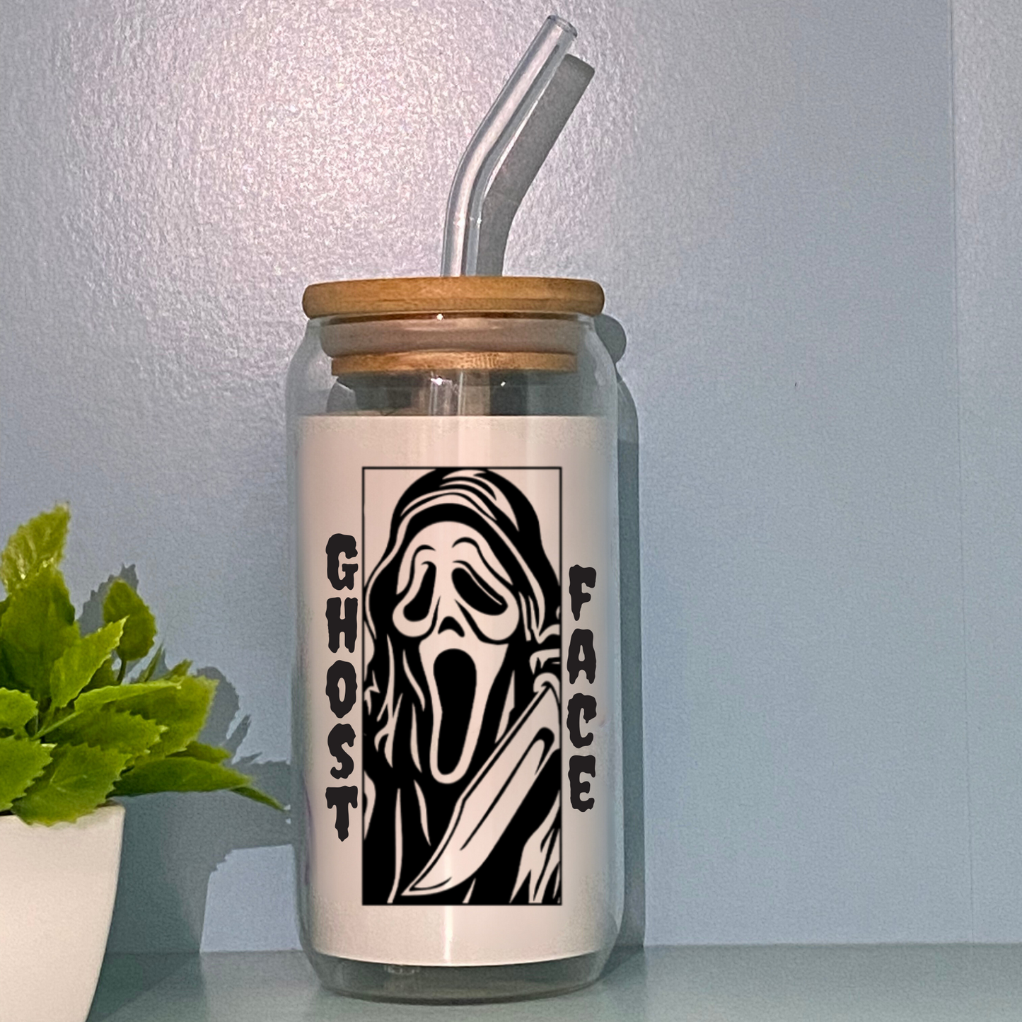 Ghostface Glass Cup