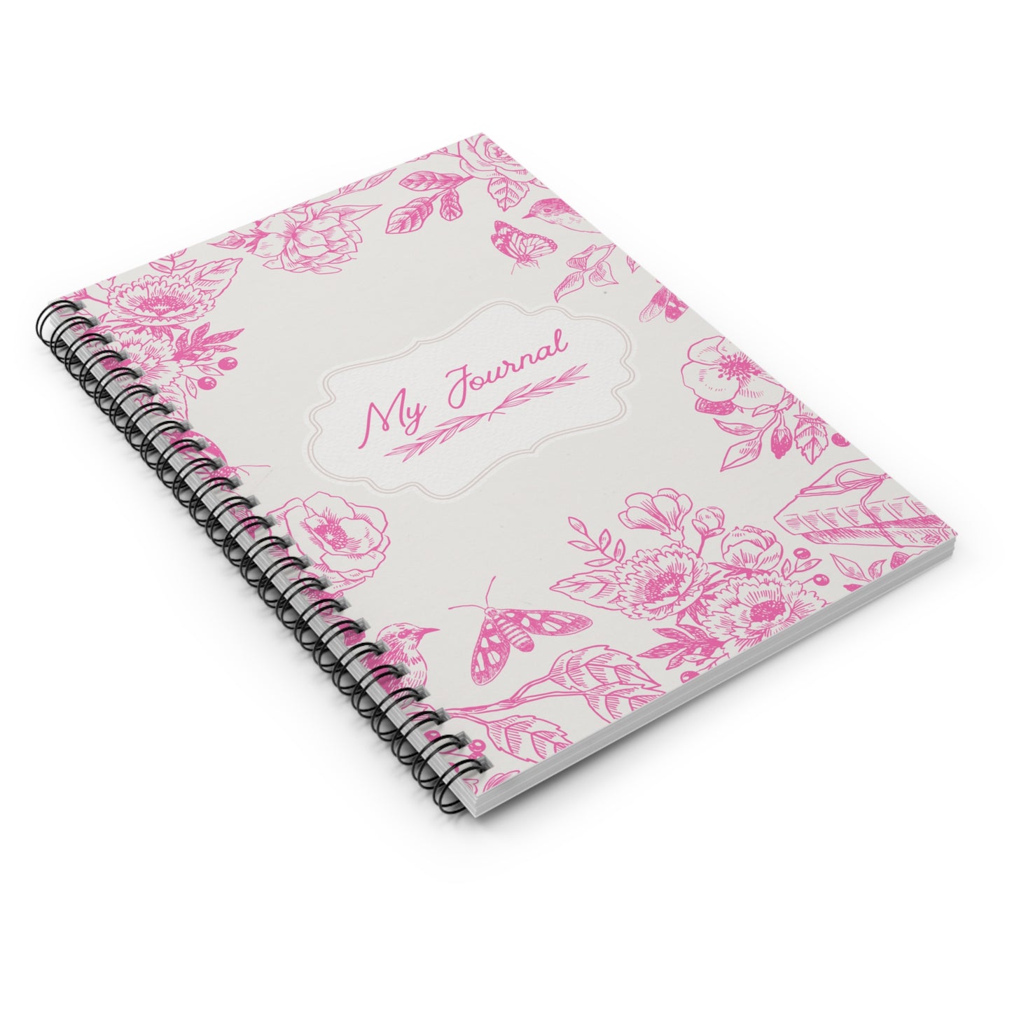 Pink Floral Journal