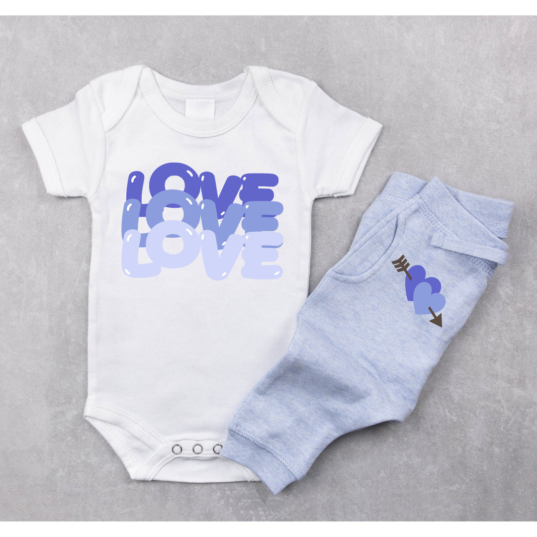 LOVE Onesies Leggings Set