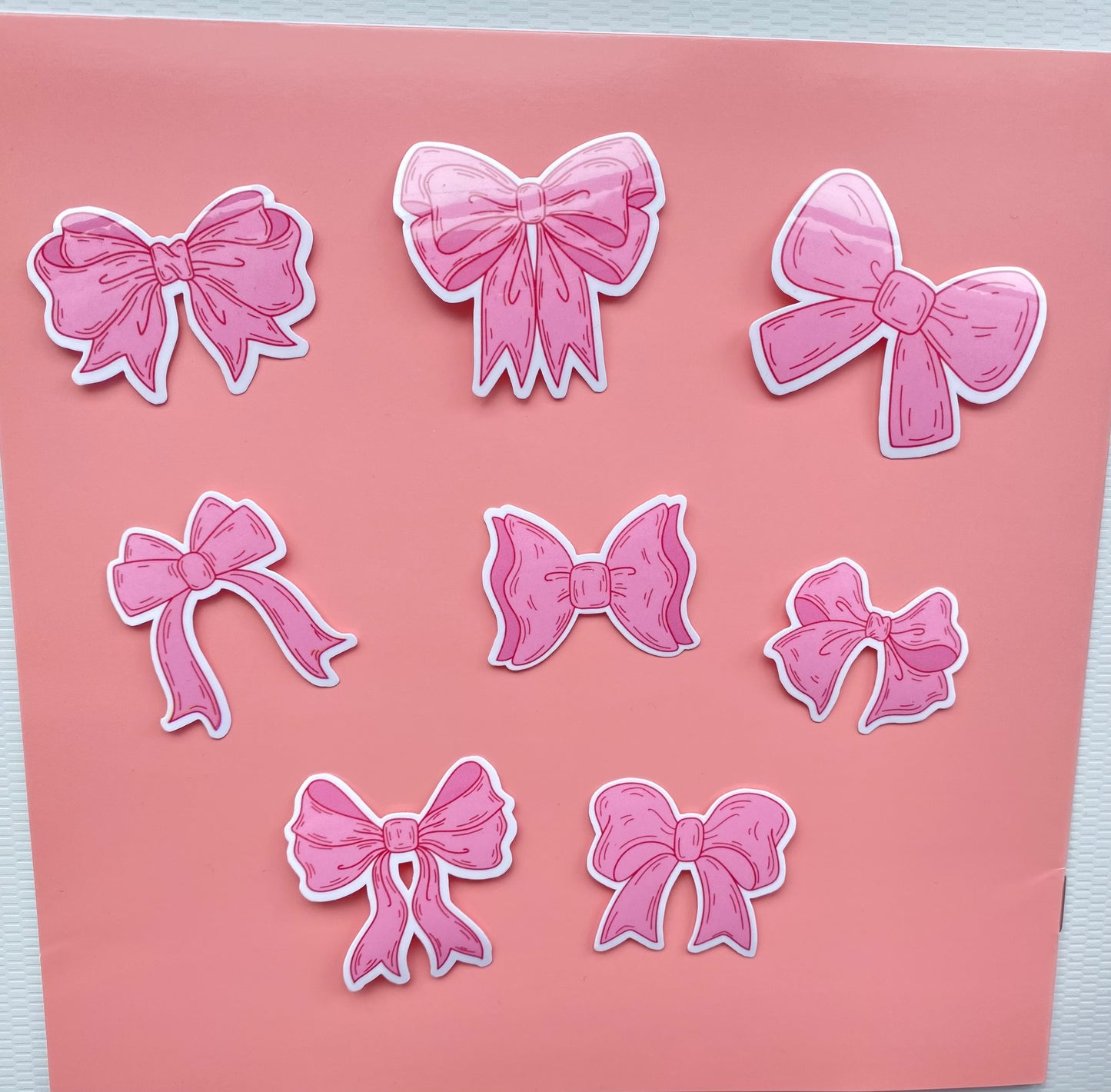 Pink Croquette Bow Sticker Pack