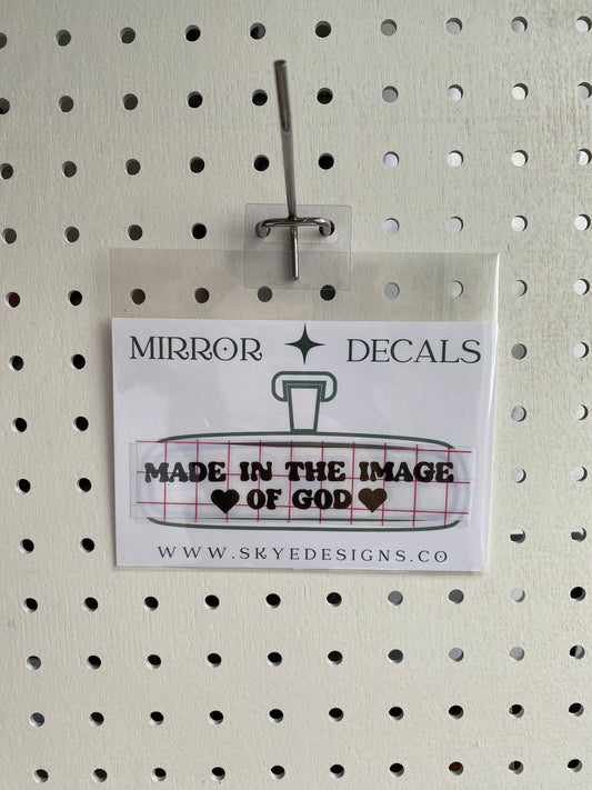 Made In God Removable Decal