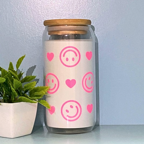 Smiley Glass Cup