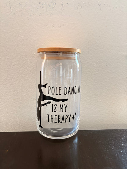 Pole Therapy Glass Tumbler