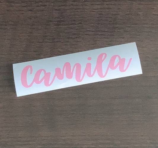 Vinyl Name Decal